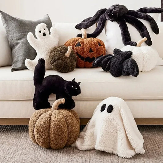 Fun and Spooky Plush Halloween Pillows