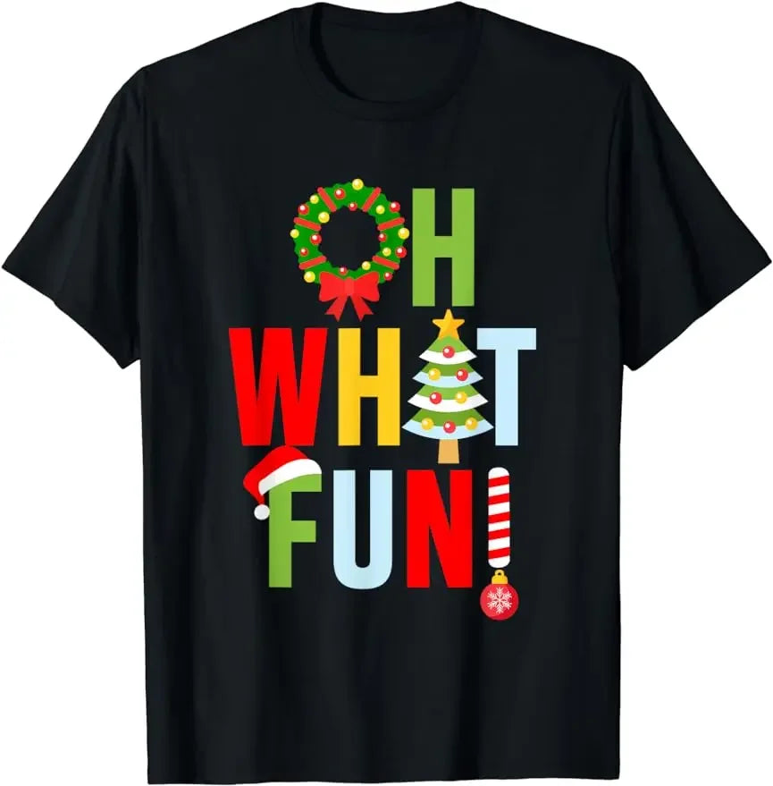 Santa Christmas Lights Funny T-Shirt for Women & Men T-shirt