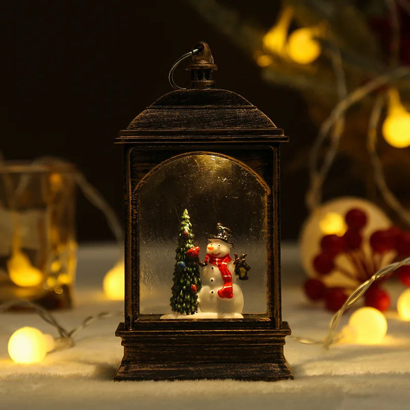 Whimsical Christmas Snow Globes in Delightful Shapes with Lights