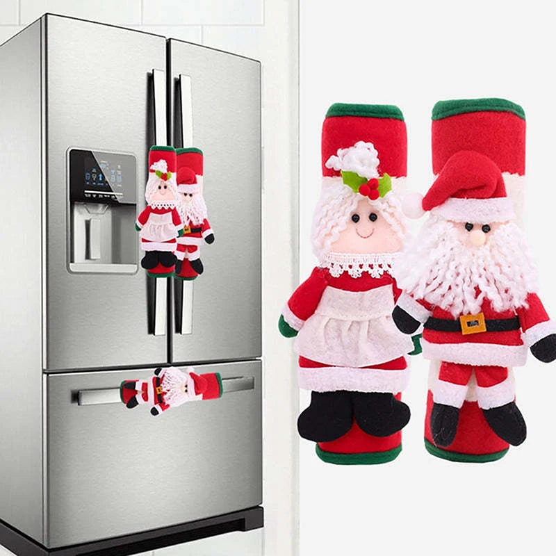 Christmas Refrigerator Handle Cover