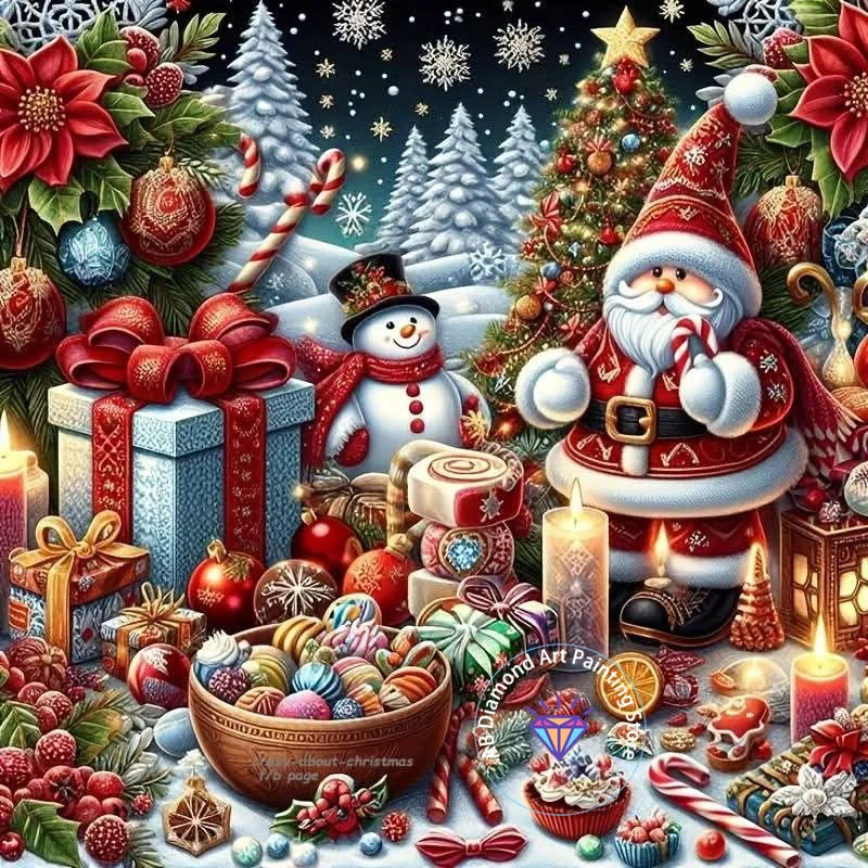 Holiday Diamond Painting Kit 5D DIY Cartoon