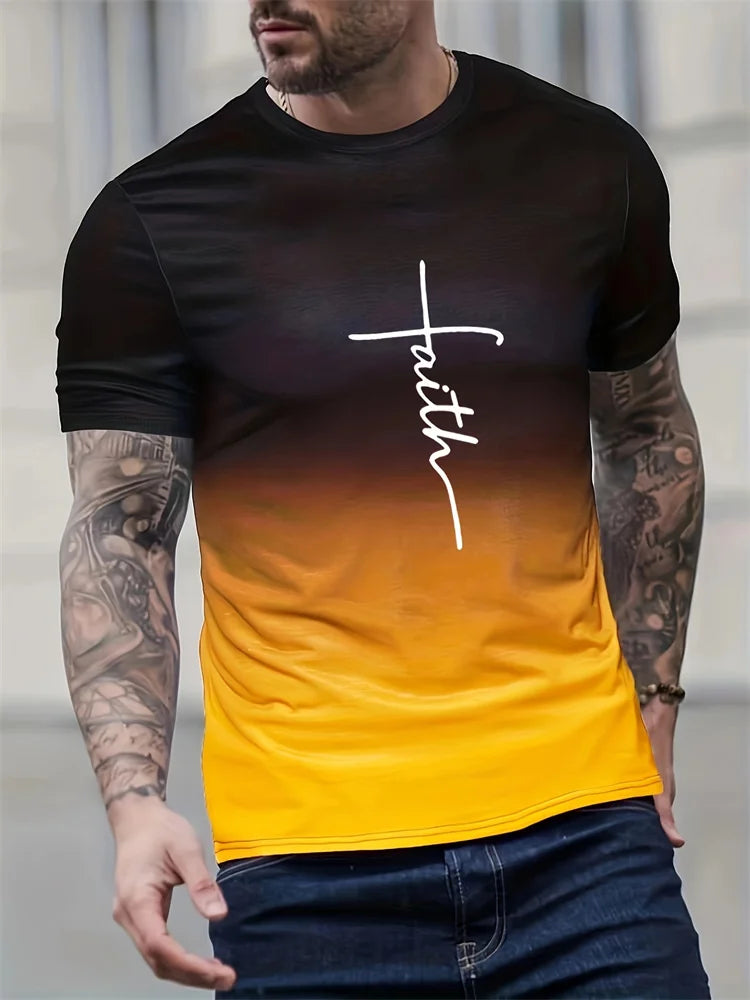 Faith Casual Ombre T-Shirt Collection