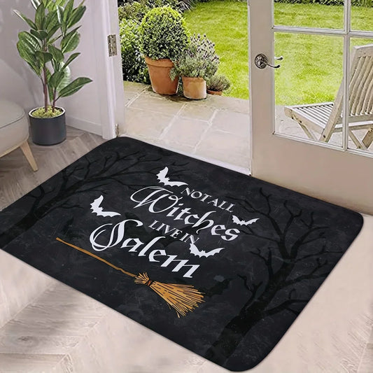NOT All Witches Live in Salem Halloween Mat
