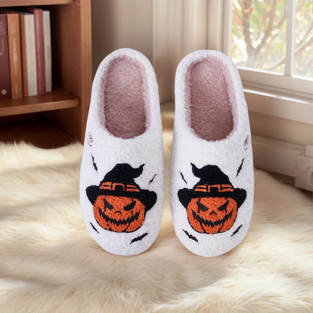 Halloween Jack O Latern Slippers