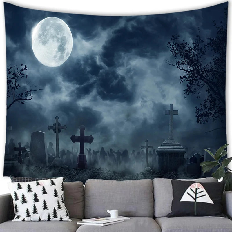 Halloween Decor Tapestry Wall Hanging