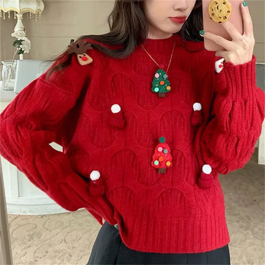 Women Knitted Christmas Sweaters