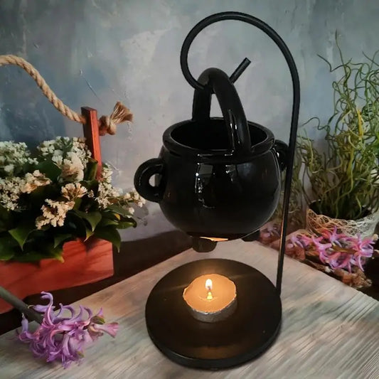 Hanging Cauldron Candle Holder