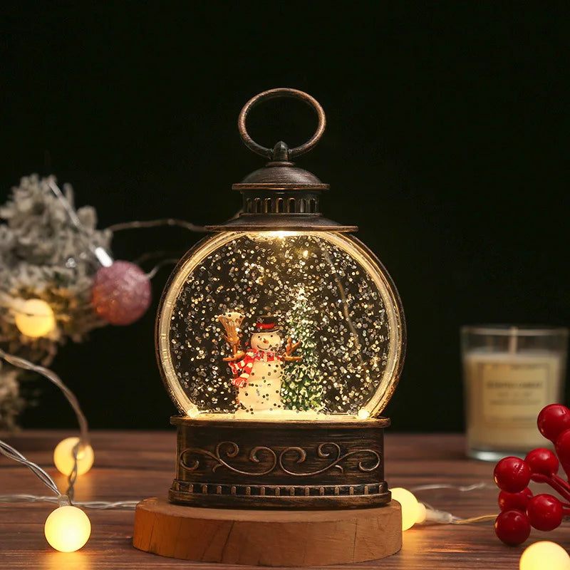 Whimsical Christmas Snow Globes in Delightful Shapes with Lights