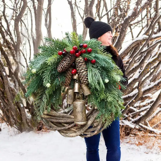 Boho Garland Christmas Wreath