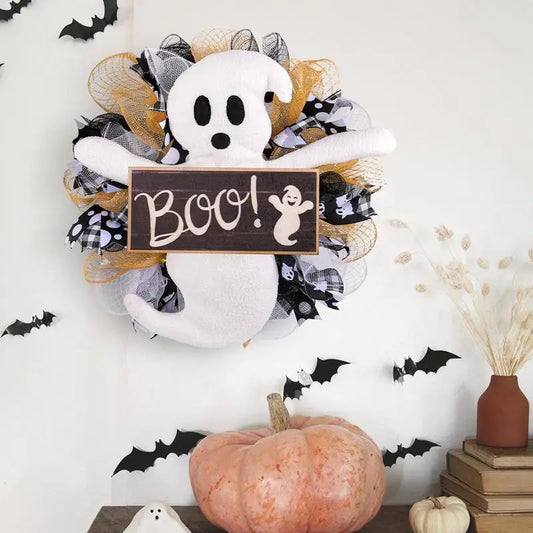 Boo Ghost Wreath