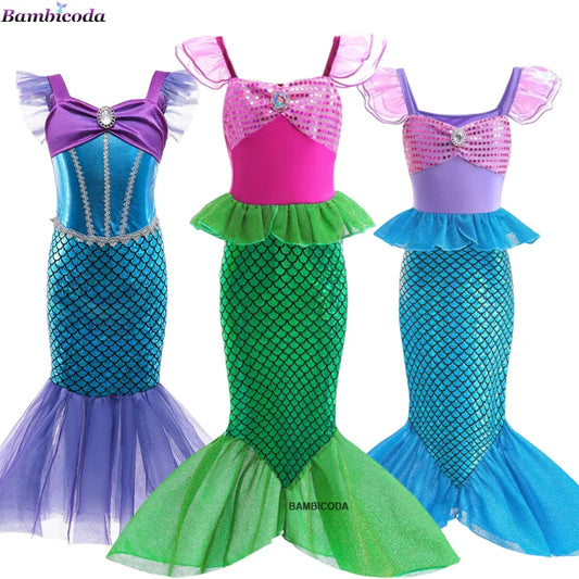 Little Mermaid Ariel Princess Dress Costumes