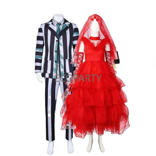 Beetlejuice and Lydia Costumes