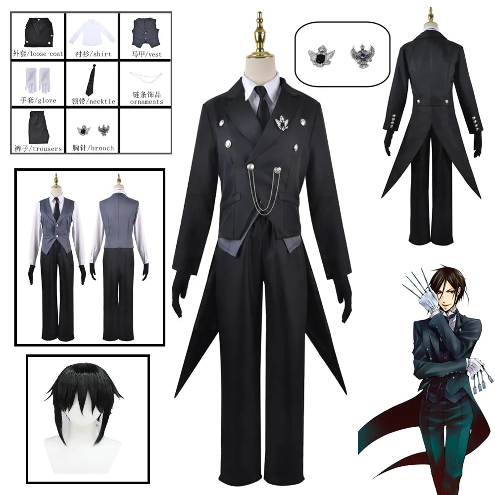 Sebastian Michaelis Black Butler Costume