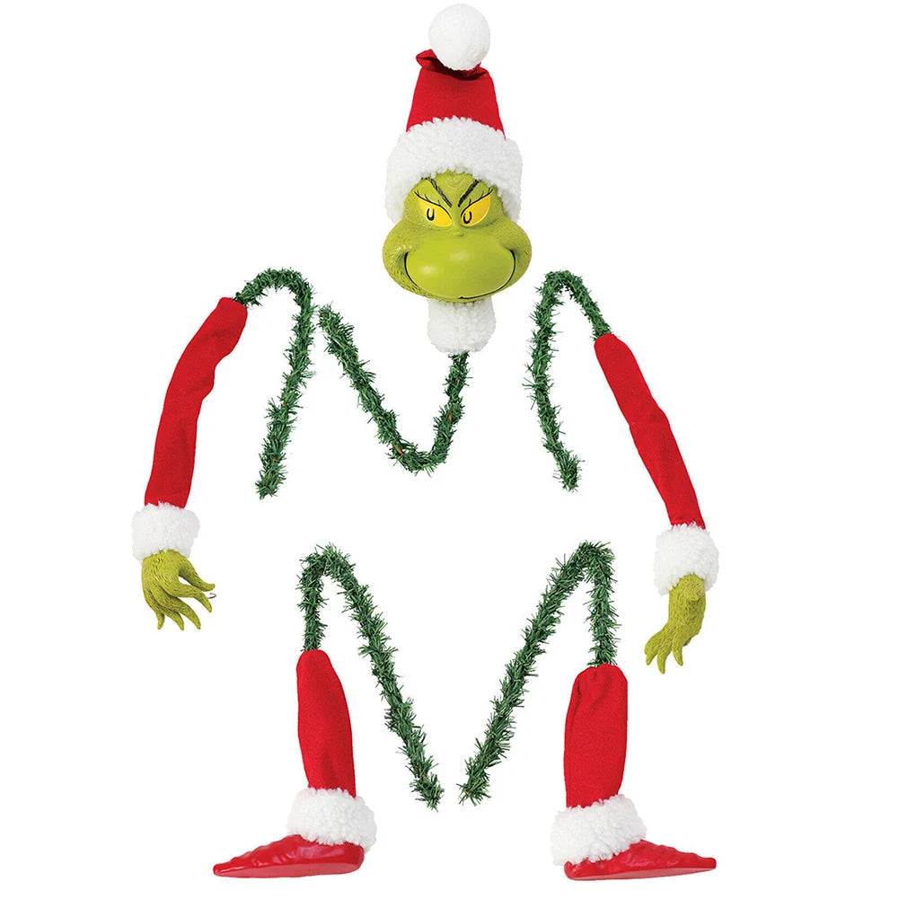 Stuffed Grinch Ornaments (5 pcs)