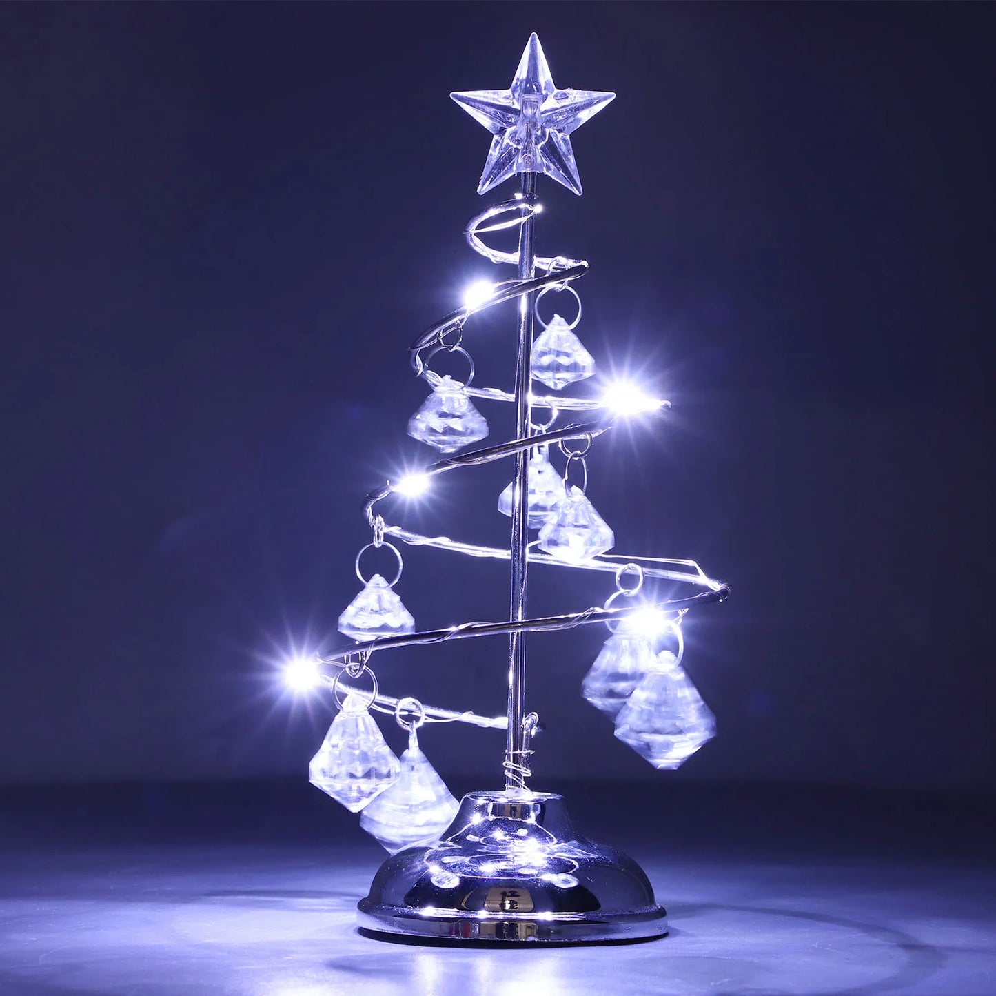 Small Crystal LED Christmas Tree Lamp