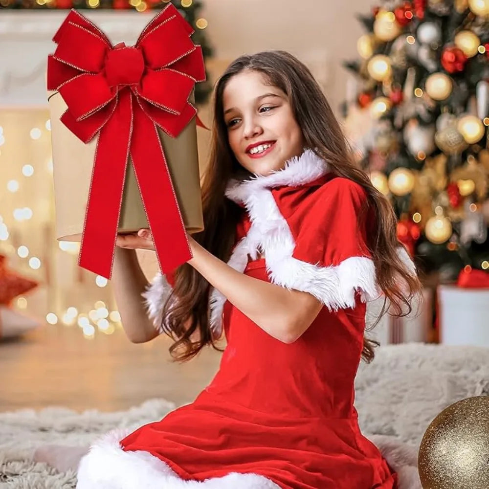 Red Velvet Christmas Bows
