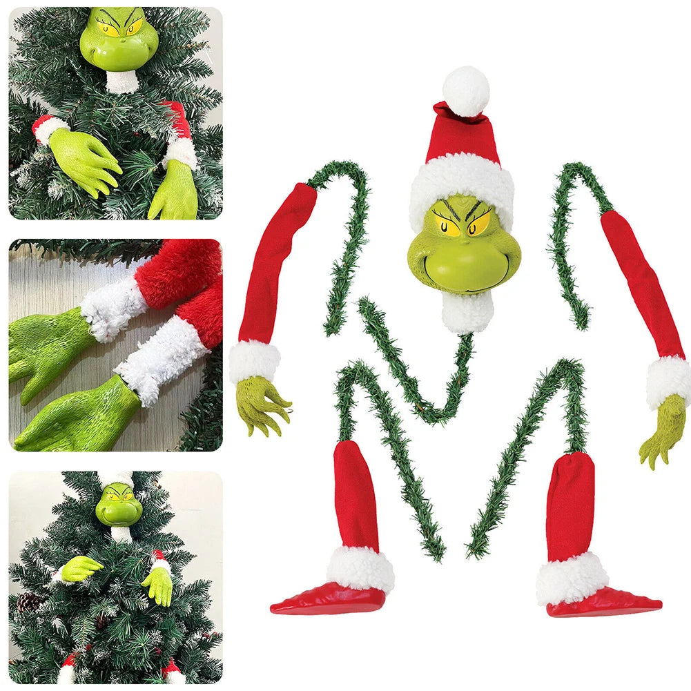 Stuffed Grinch Ornaments (5 pcs)