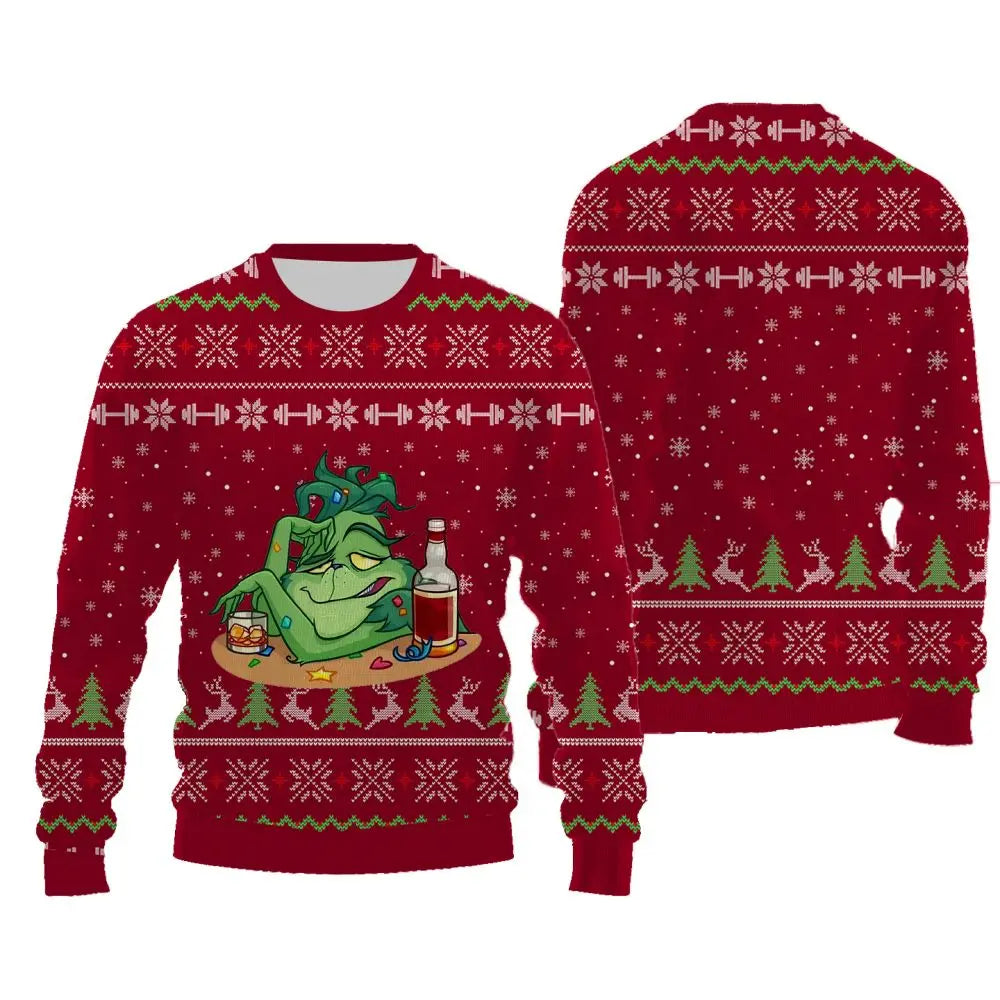 Ugly Grinch Christmas Sweater