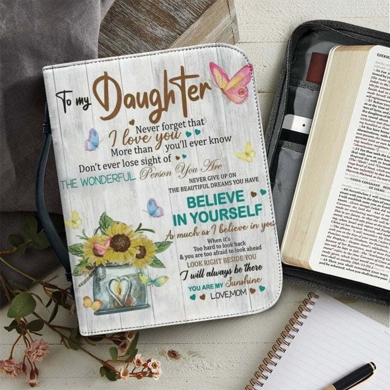 To My Daughter Bible Cover Case