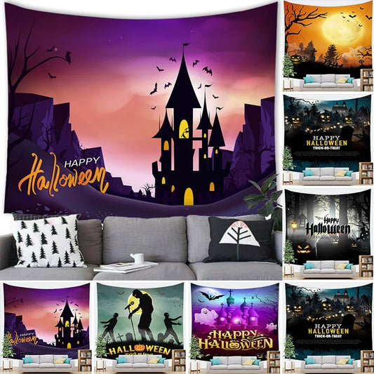 Halloween Decor Tapestry Wall Hanging