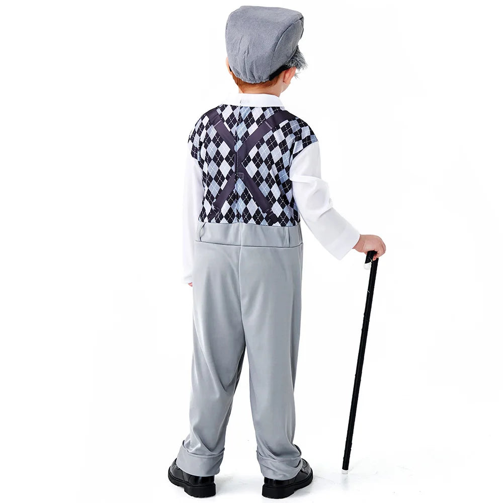 Old Timer, Old Man Grandpa Costume Set