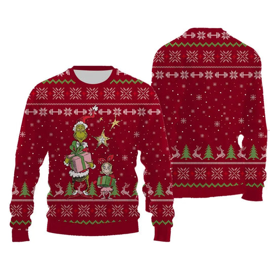 Ugly Grinch Christmas Sweater