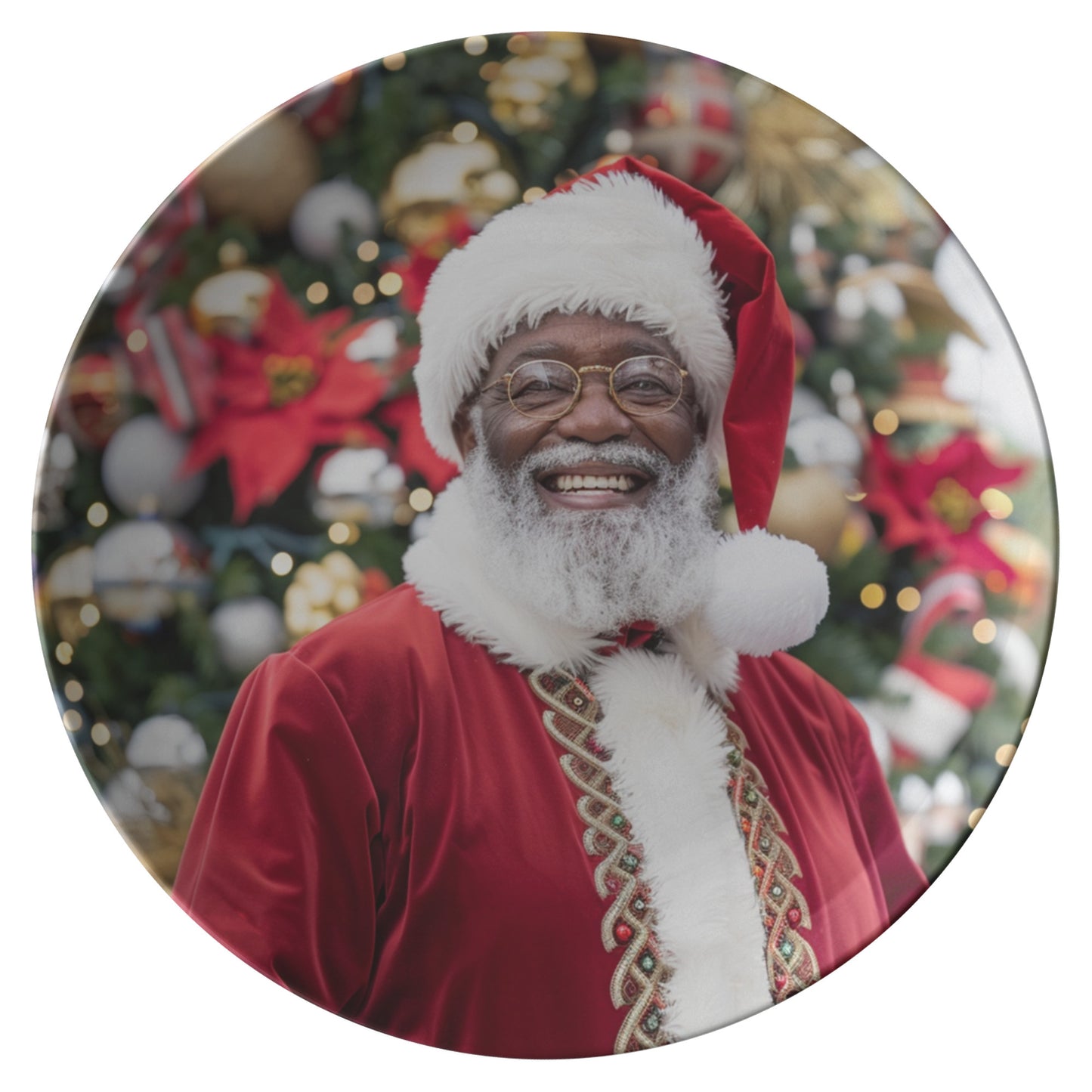 Santa in Red Plate 2