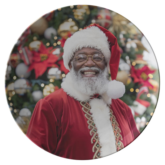 Santa in Red Plate 2