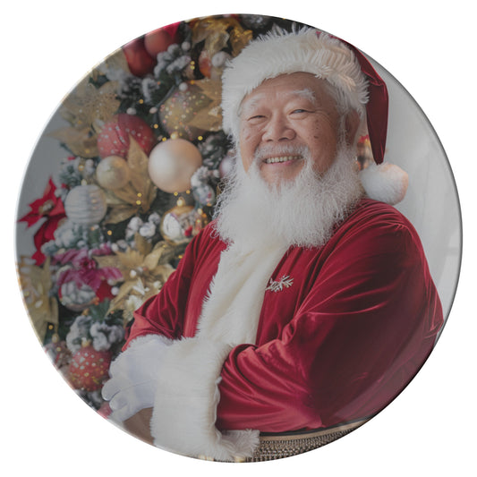 Santa in Red Plate 4