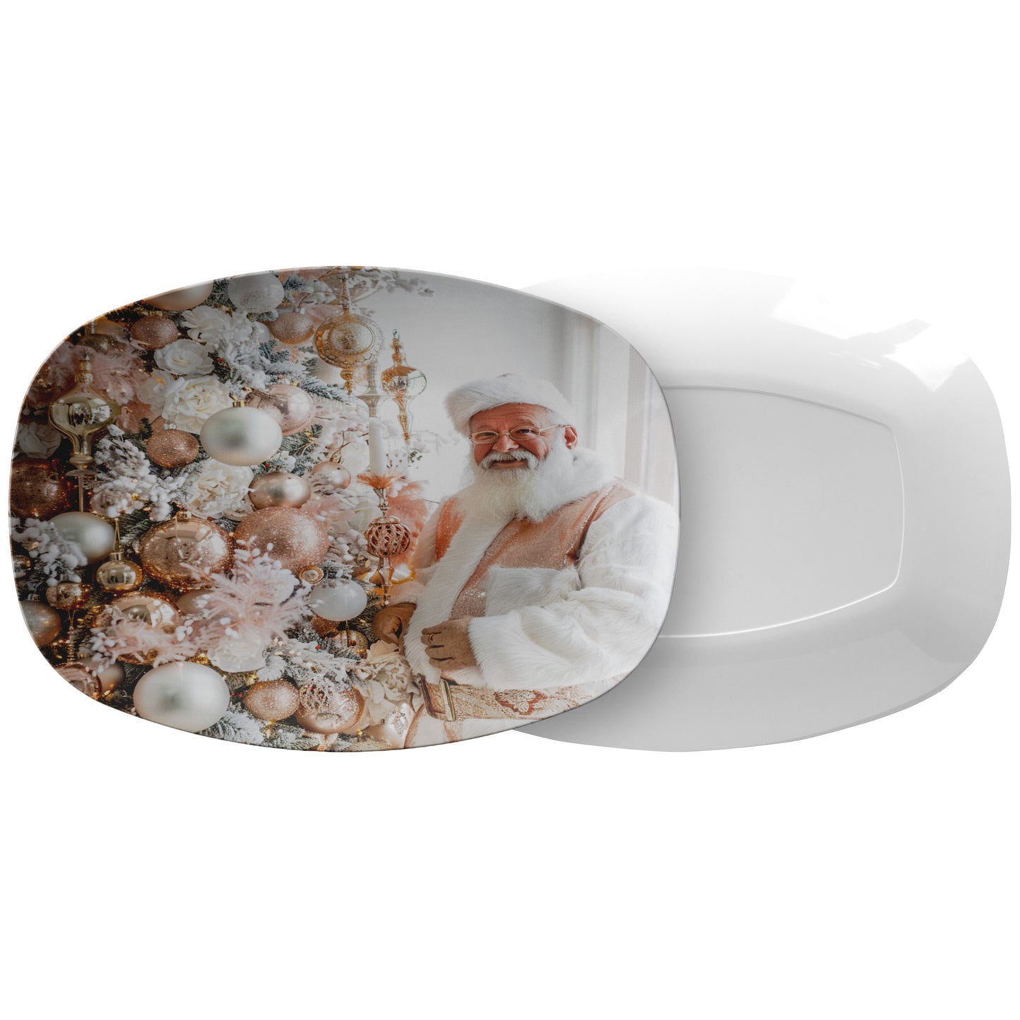 Santa in Rose Gold Platter 7