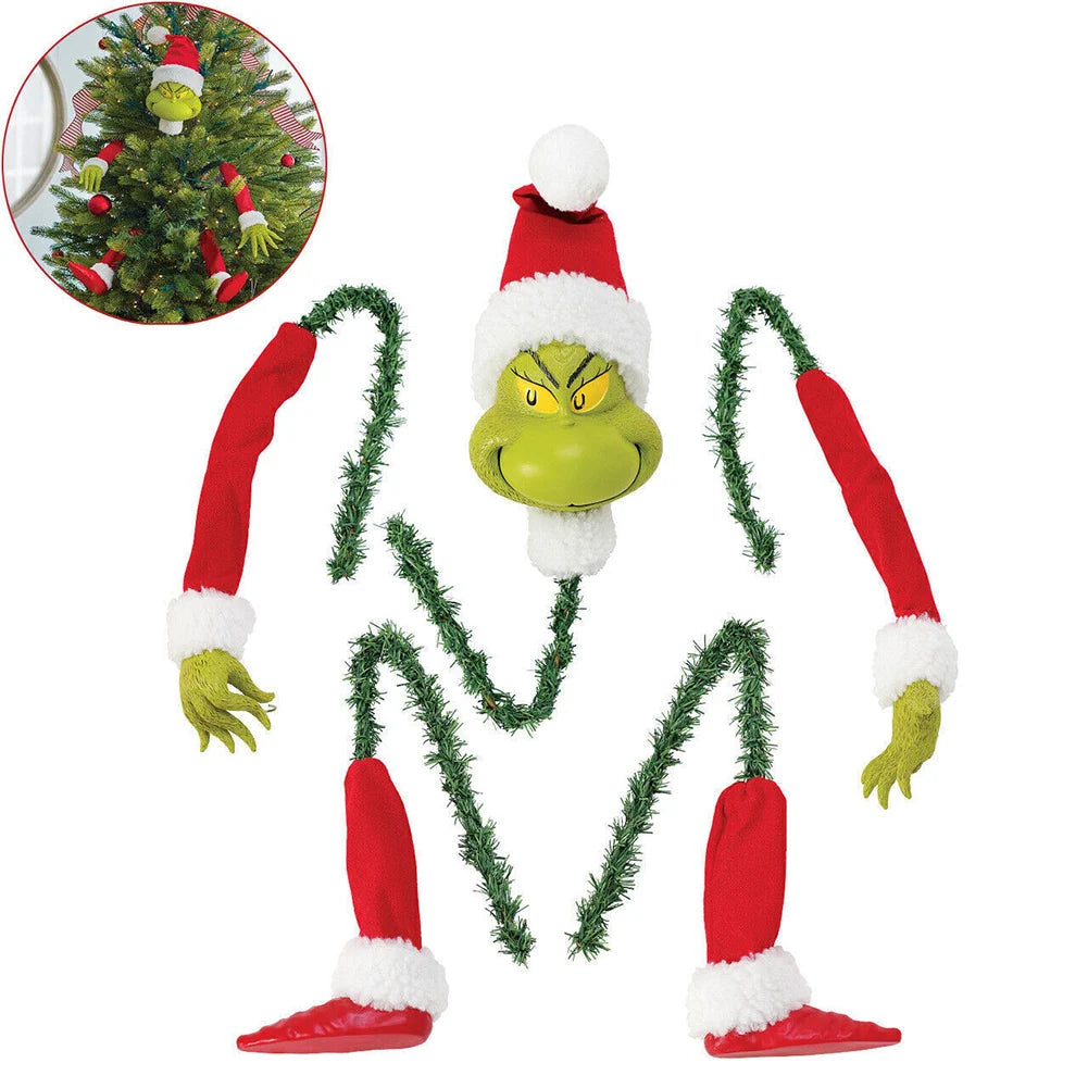 Stuffed Grinch Ornaments (5 pcs)