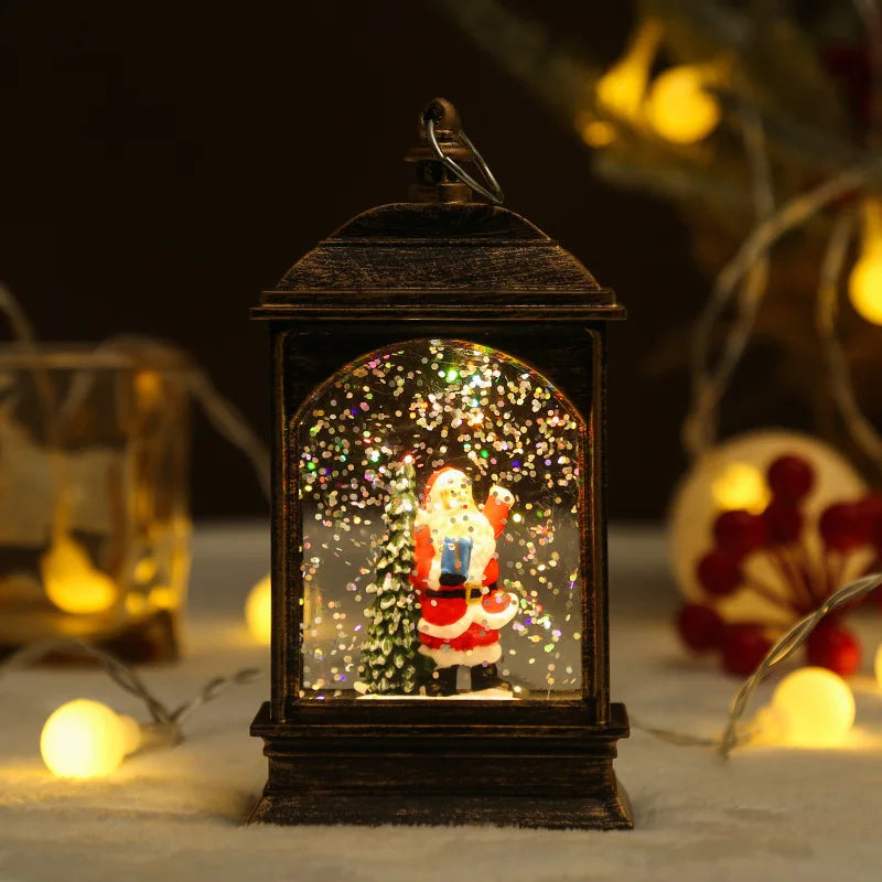 Whimsical Christmas Snow Globes in Delightful Shapes with Lights