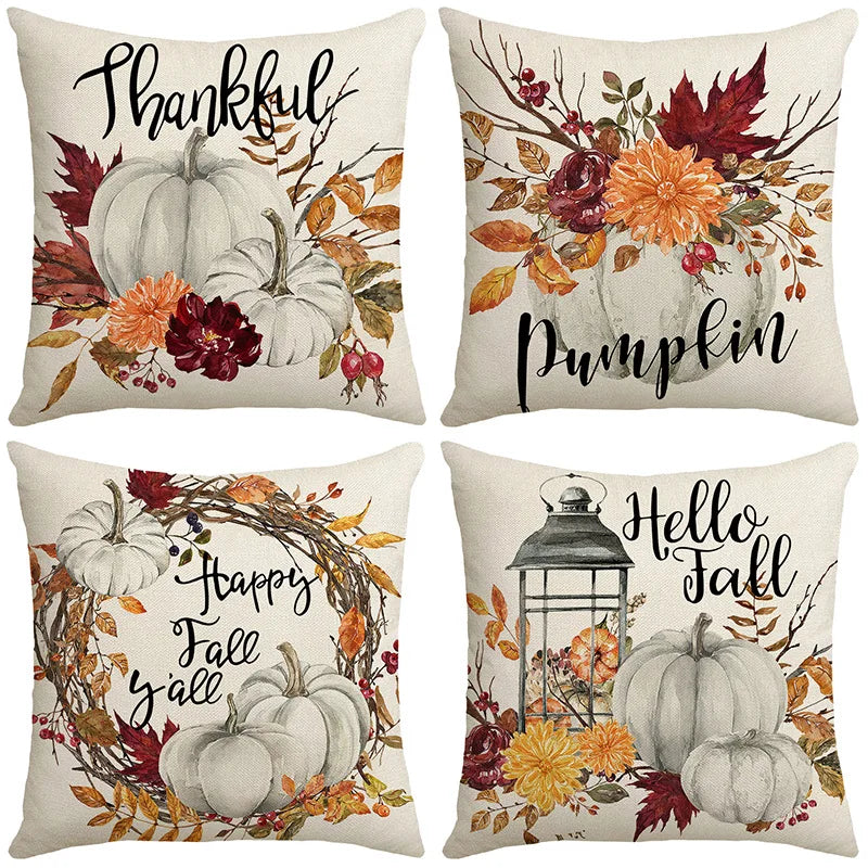 Thanksgiving Thankful Pillow Covers