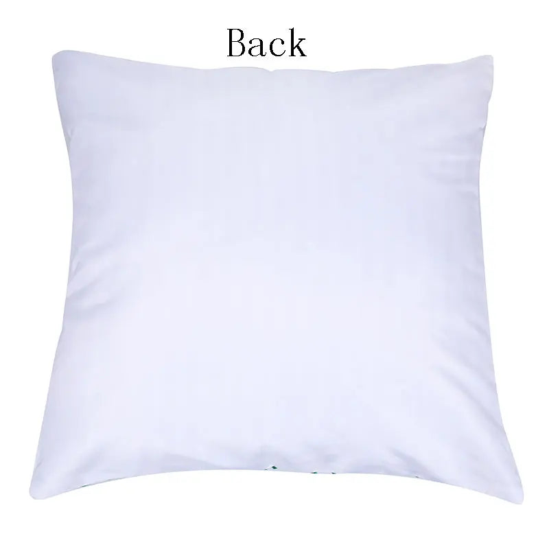 Crystal Diamond Printed  Alphabet 18x18 Polyester Cushion Pillow Cover