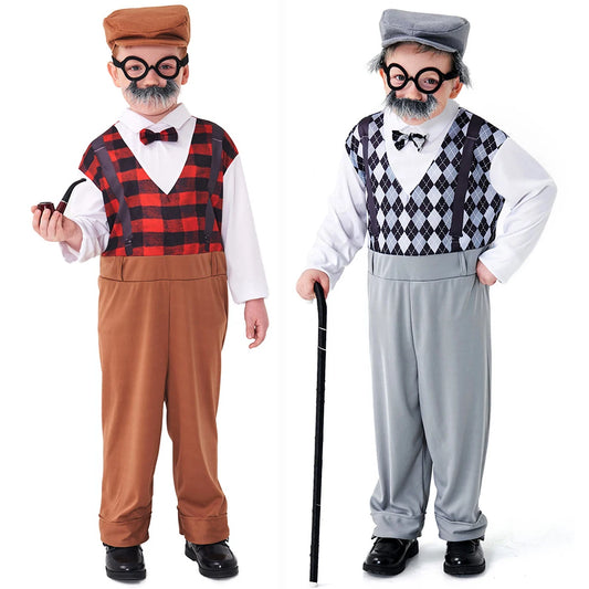 Old Timer, Old Man Grandpa Costume Set