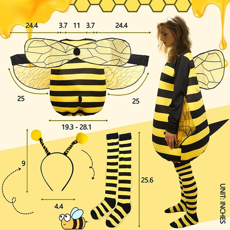 Striped Patchwork Bee Costume