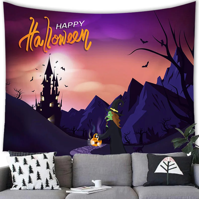 Halloween Decor Tapestry Wall Hanging