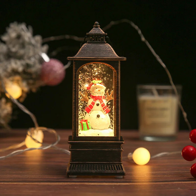 Whimsical Christmas Snow Globes in Delightful Shapes with Lights