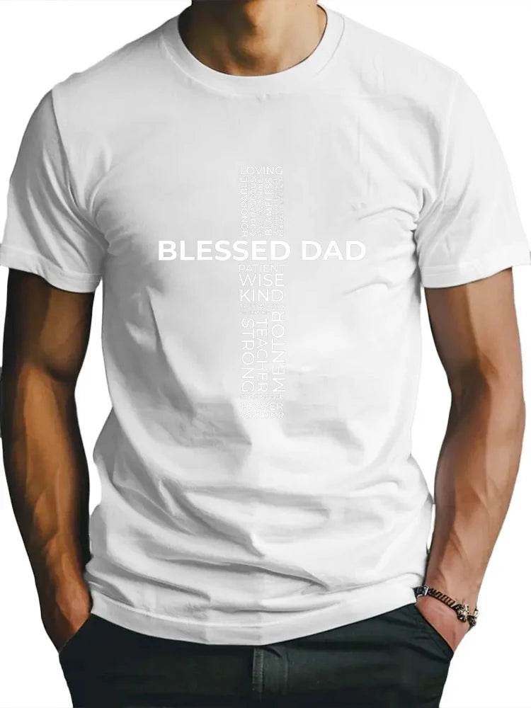 Christian "Blessed Dad" Cross T-Shirt