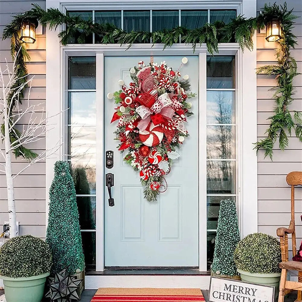 Candy Cane Wreath