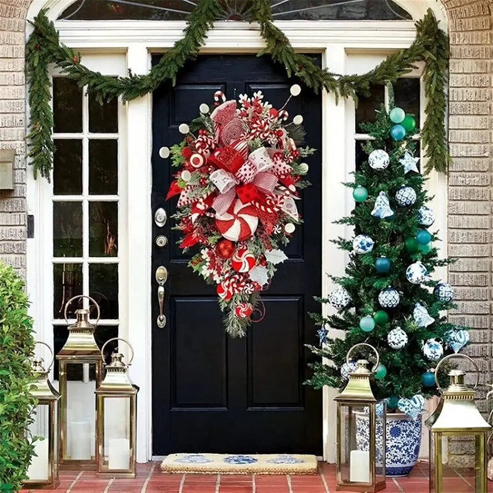 Candy Cane Wreath