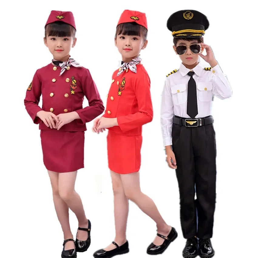 Pilot / Stewardess Costumes (Unisex)