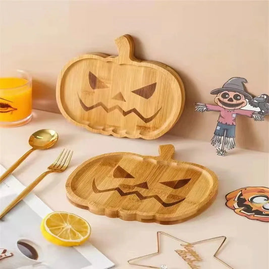 Pumpkin or Ghost Wooden Tray