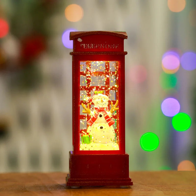 Whimsical Christmas Snow Globes in Delightful Shapes with Lights