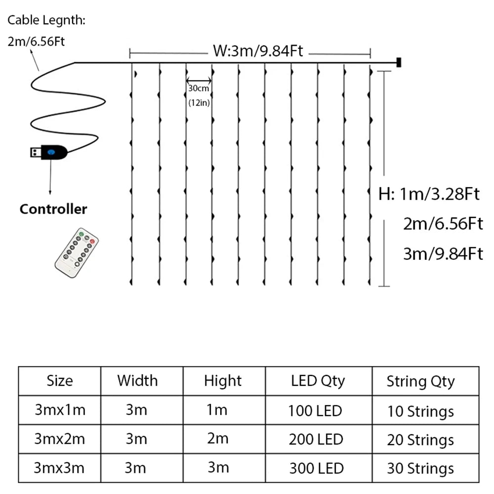 String / Fairy Lights (3 Lengths)