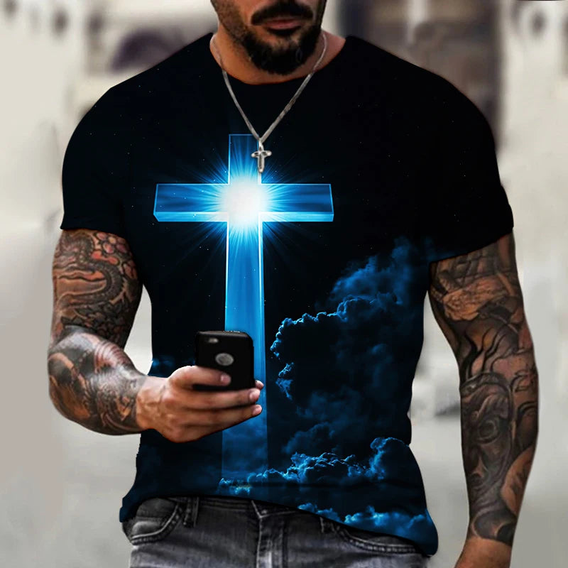 Christian Cross Men's Graphic T-Shirt