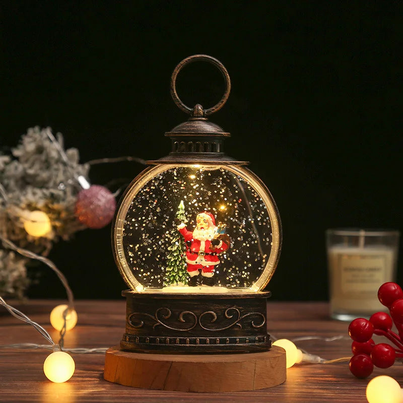 Whimsical Christmas Snow Globes in Delightful Shapes with Lights