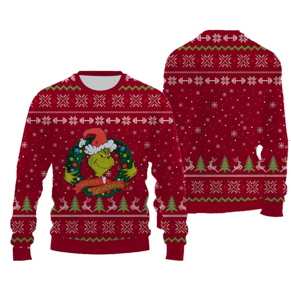 Ugly Grinch Christmas Sweater