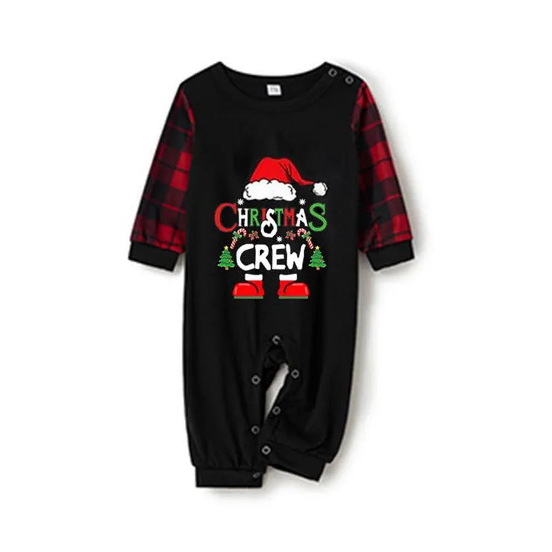 Family Christmas Crew Plaid Pajamas Sets