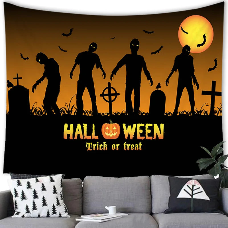 Halloween Decor Tapestry Wall Hanging